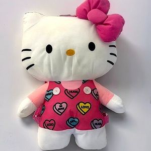 ❤️🎀 Hello Kitty Sweethearts Valentines Day Plush Jumbo Backpack